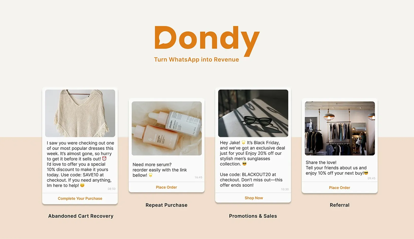 Dondy WhatsApp marketing campaign workflow